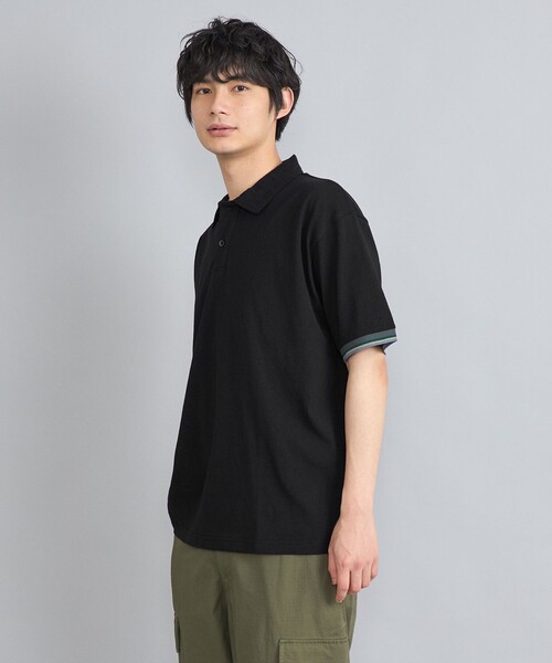 coen（コーエン）の「カラーリブニットポロシャツ（ポロシャツ・メンズ・ホワイト/グレー/ブラック・M/XL/L）」の17枚目の写真