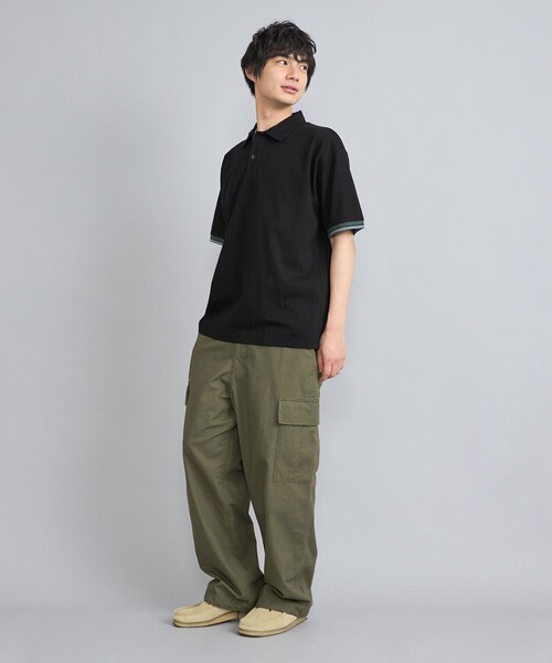 coen（コーエン）の「カラーリブニットポロシャツ（ポロシャツ・メンズ・ホワイト/グレー/ブラック・M/XL/L）」の20枚目の写真