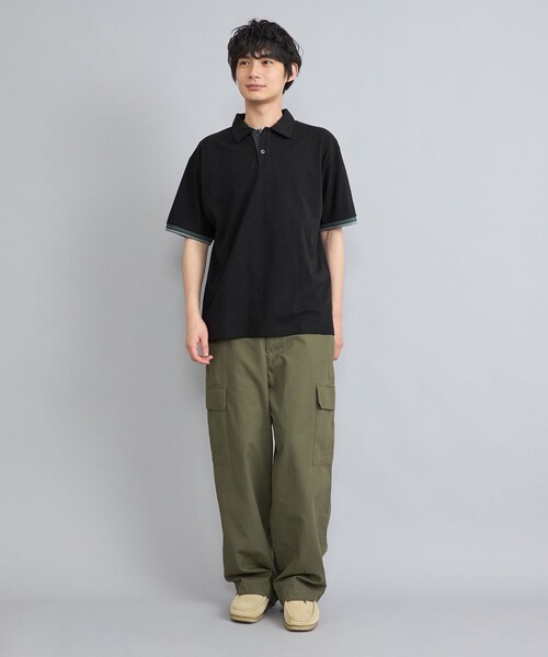 coen（コーエン）の「カラーリブニットポロシャツ（ポロシャツ・メンズ・ホワイト/グレー/ブラック・M/XL/L）」の21枚目の写真