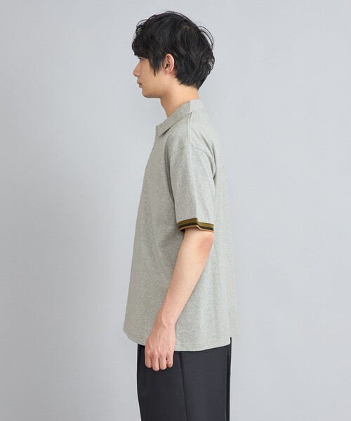 coen（コーエン）の「カラーリブニットポロシャツ（ポロシャツ・メンズ・ホワイト/グレー/ブラック・M/XL/L）」の11枚目の写真