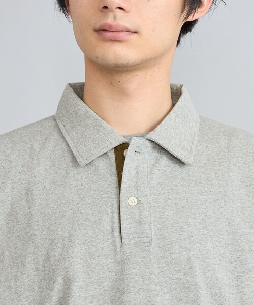 coen（コーエン）の「カラーリブニットポロシャツ（ポロシャツ・メンズ・ホワイト/グレー/ブラック・M/XL/L）」の13枚目の写真