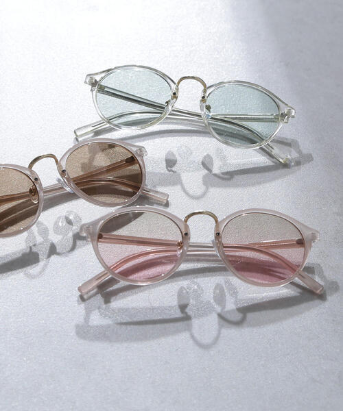 NATURAL BEAUTY BASIC（ナチュラルビューティーベーシック）の「トランスペアレントグラス（サングラス・レディース・ホワイト系その他3/ベージュ/ベージュ系その他・ﾌﾘ-）」の3枚目の写真