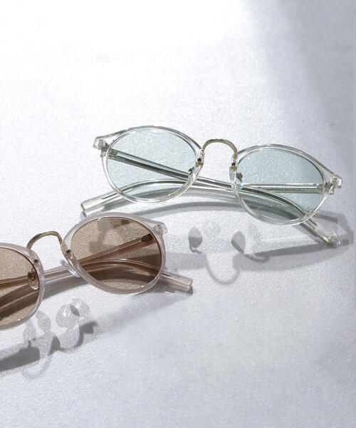 NATURAL BEAUTY BASIC（ナチュラルビューティーベーシック）の「トランスペアレントグラス（サングラス・レディース・ホワイト系その他3/ベージュ/ベージュ系その他・ﾌﾘ-）」の2枚目の写真