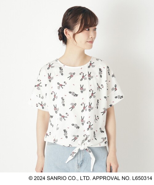 【Hello Kitty×LAURA ASHLEY】コラボTシャツ（Tシャツ/カットソー）｜LAURA ASHLEY（ローラアシュレイ）Tシャツ/カットソー