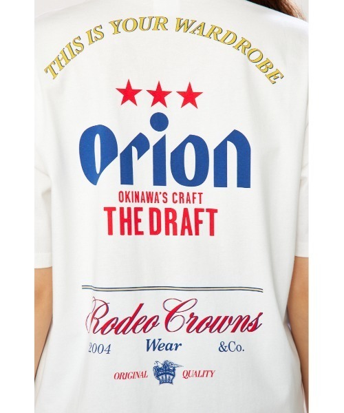 RODEO CROWNS WIDE BOWL(ロデオクラウンズワイドボウル)の「Orion Beer ×RCS Tシャツ(Tシャツ/カットソー・レディース・オフホワイト/チャコールグレー/ブルー・MEDIUM/LARGE)」の18枚目の写真