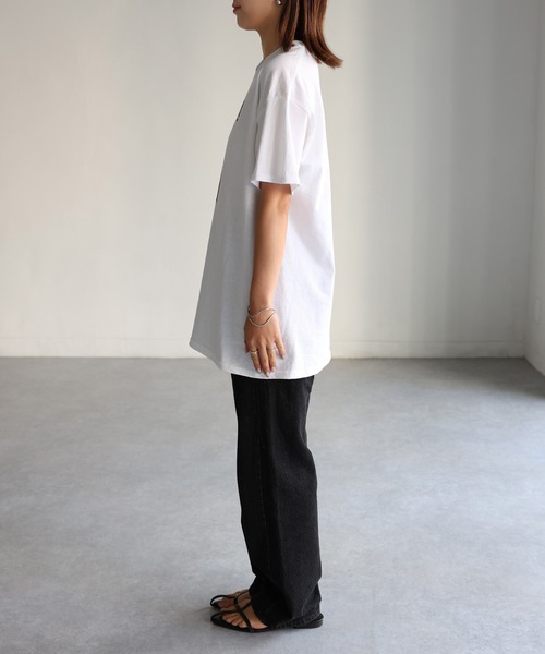 Riberry（リベリー）の「DAILYフォトプリント半袖Tシャツ（Tシャツ/カットソー・レディース・ブラック/ホワイト・MEDIUM）」の17枚目の写真
