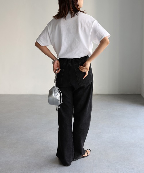 Riberry（リベリー）の「DAILYフォトプリント半袖Tシャツ（Tシャツ/カットソー・レディース・ブラック/ホワイト・MEDIUM）」の6枚目の写真