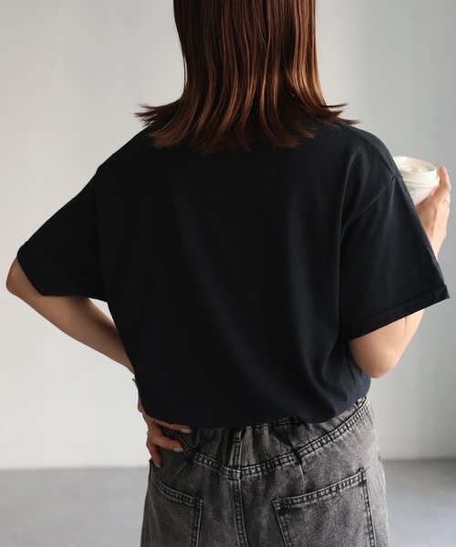 Riberry（リベリー）の「DAILYフォトプリント半袖Tシャツ（Tシャツ/カットソー・レディース・ブラック/ホワイト・MEDIUM）」の9枚目の写真