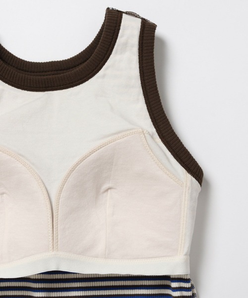 Healthknit（ヘルスニット）の「【Healthknit × bijorie】カップ付きアメスリ／NEW BASIC（タンクトップ・レディース・グリーン/ブラウン/レッド・LARGE/MEDIUM/LG）」の15枚目の写真