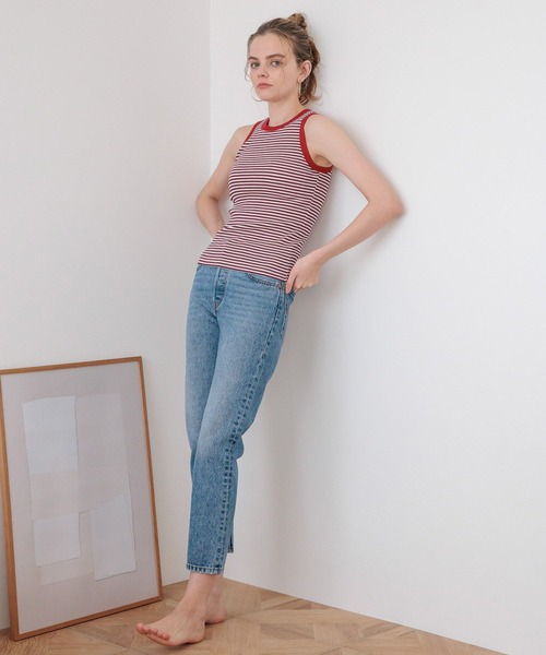 Healthknit（ヘルスニット）の「【Healthknit × bijorie】カップ付きアメスリ／NEW BASIC（タンクトップ・レディース・グリーン/ブラウン/レッド・LARGE/MEDIUM/LG）」の18枚目の写真