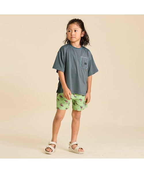 F.O.KIDS（エフオーキッズ）の「【水陸両用】ハイブリッド BIG Tee（Tシャツ/カットソー・キッズ・ブラック/ベージュ/カーキ/ブルー・90/100/110/120/80/130/95/140/150）」の7枚目の写真