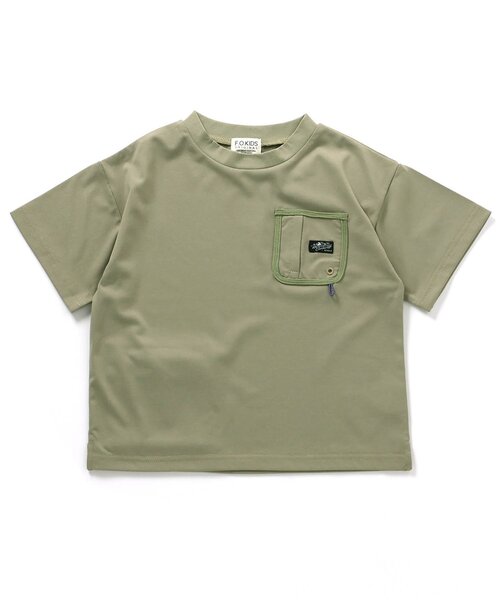 F.O.KIDS（エフオーキッズ）の「【水陸両用】ハイブリッド BIG Tee（Tシャツ/カットソー・キッズ・ブラック/ベージュ/カーキ/ブルー・90/100/110/120/80/130/95/140/150）」の21枚目の写真