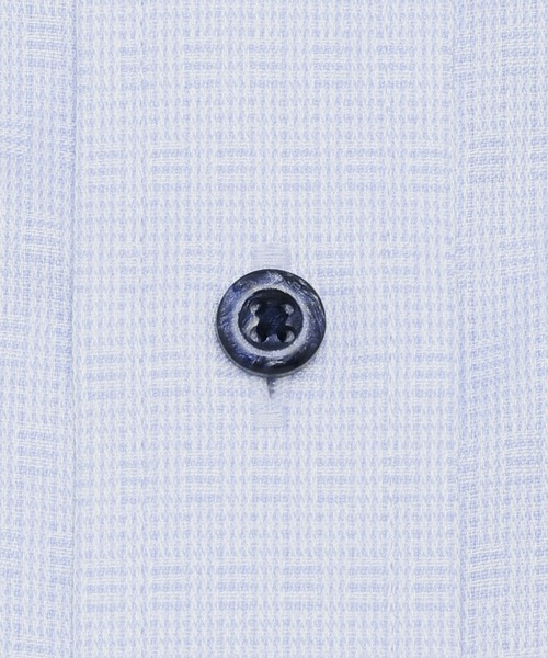 TOKYO SHIRTS(トウキョウシャツ)の「超形態安定ノーアイロン ボタンダウン 半袖ビジネスワイシャツ(ビジネスシャツ・メンズ・ブルー・首回り43cm/首回り42cm/首回り41cm/首回り39cm/首回り37cm)」の4枚目の写真