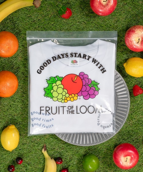 Perushu（ペルーシュ）の「Perushu × fruit of the loom コラボTシャツ（Tシャツ/カットソー・メンズ・ネイビー/オフホワイト・MEDIUM/LARGE）」の16枚目の写真