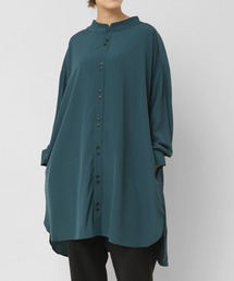 B2847 やわらかチビエリロングシャツ