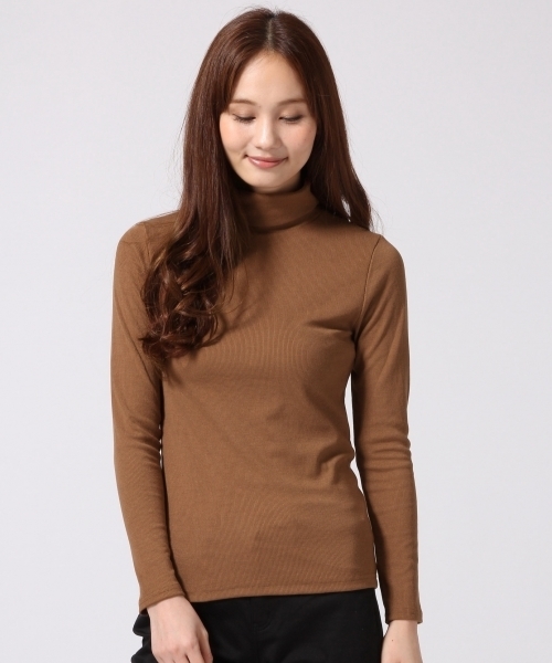 GLOBAL WORK（グローバルワーク）の「スパンテレコタートル長袖/567031（Tシャツ/カットソー・レディース・その他/ライトグレー/ブラック/ネイビー/ホワイト/グレー/ダークブルー/ブラウン/カーキ・SMALL/LARGE/MEDIUM）」の6枚目の写真