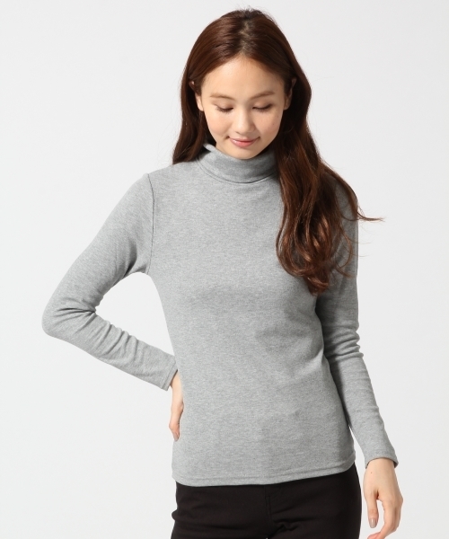 GLOBAL WORK（グローバルワーク）の「スパンテレコタートル長袖/567031（Tシャツ/カットソー・レディース・その他/ライトグレー/ブラック/ネイビー/ホワイト/グレー/ダークブルー/ブラウン/カーキ・SMALL/LARGE/MEDIUM）」の4枚目の写真