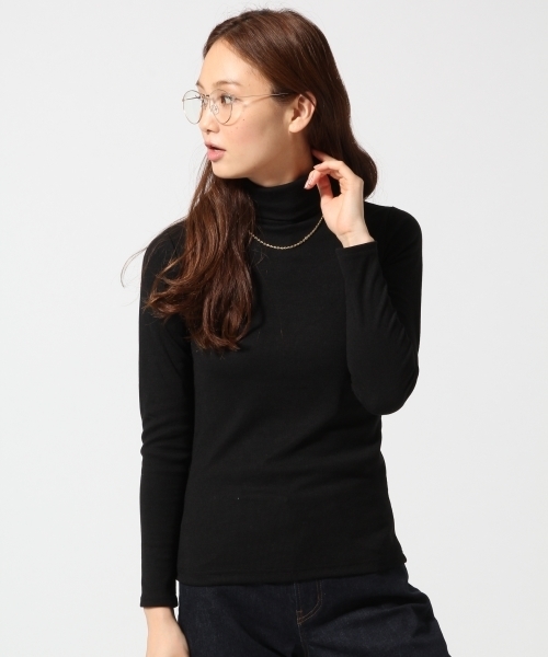 GLOBAL WORK（グローバルワーク）の「スパンテレコタートル長袖/567031（Tシャツ/カットソー・レディース・その他/ライトグレー/ブラック/ネイビー/ホワイト/グレー/ダークブルー/ブラウン/カーキ・SMALL/LARGE/MEDIUM）」の3枚目の写真