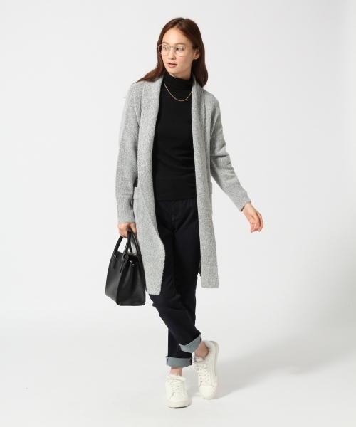 GLOBAL WORK（グローバルワーク）の「スパンテレコタートル長袖/567031（Tシャツ/カットソー・レディース・その他/ライトグレー/ブラック/ネイビー/ホワイト/グレー/ダークブルー/ブラウン/カーキ・SMALL/LARGE/MEDIUM）」の17枚目の写真