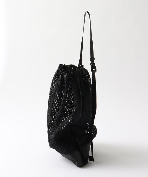 Snow Peak（スノーピーク）の「SNOWPEAK / スノーピーク Double Face Mesh Shoulder Bag（ショルダーバッグ・メンズ・ブラック・FREE）」の3枚目の写真