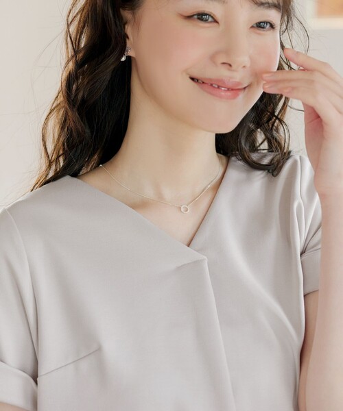 Tiaclasse(ティアクラッセ)の「【UVカット・吸水速乾】 “きれい見え” バックフレアチュニック(Tシャツ/カットソー・レディース・ネイビー/グレイッシュベージュ/ブラック・M/L)」の21枚目の写真