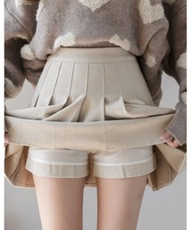 kirakiraShop（キラキラショップ）の「ウールライク プリーツ ミニスカート（スカート・レディース）」