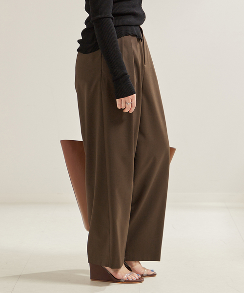 かつきくんブレスユー　Bless U baggy デニムパンツ　ダークブラウン BU wash buggy denim – YZ