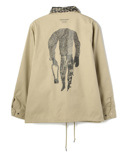 blackmeans（ブラックミーンズ）の「JUN KANEKOxBlackmeans/ジュンカネコ×ブラックミーンズ/Coach Jacket/コーチジャケット（その他アウター・メンズ・ブラック/ベージュ・XL/L/M）」の2枚目の写真