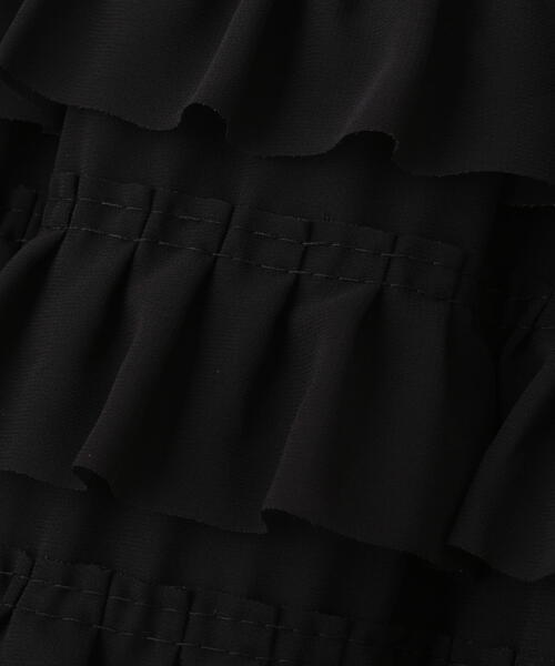 N.（N. Natural Beauty Basic）（エヌエヌナチュラルビューティーベーシック）の「◆ダンダンフリルスカート（スカート・レディース・ブラック/クリーム・MEDIUM）」の10枚目の写真