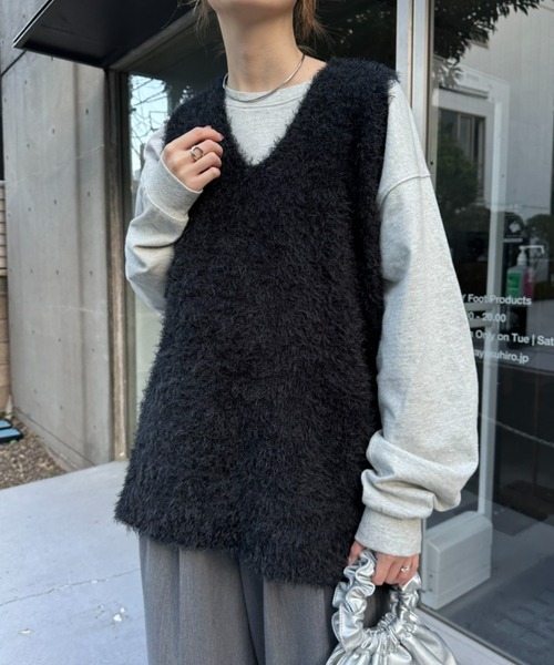 お値下げ✩.*˚sacai ニットフェザーベスト sacai（ベスト/ジレ）のフリマアイテム一覧