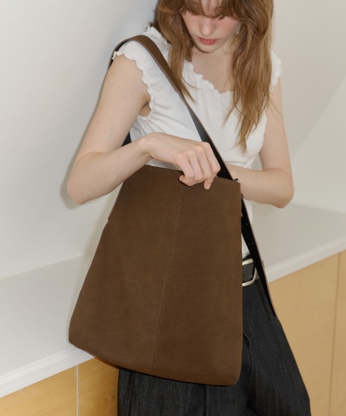 ショルダーバッグ・ポシェット Tod'S Suede Shoulder Bag org.jpg