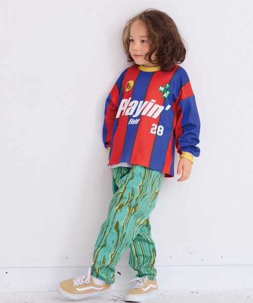 BIG FIELD（ビッグフィールド）の「L/Sサッカーゲームシャツ（Tシャツ/カットソー・キッズ・チャコール/レッド/ブルー/オフホワイト・XL/L/M/S）」の14枚目の写真