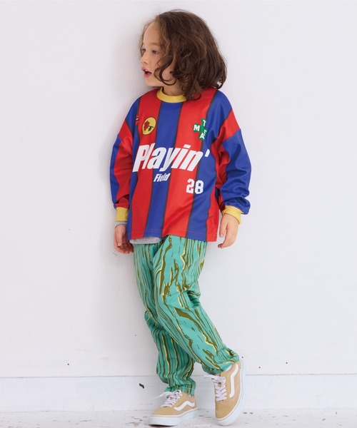 BIG FIELD（ビッグフィールド）の「L/Sサッカーゲームシャツ（Tシャツ/カットソー・キッズ・チャコール/レッド/ブルー/オフホワイト・XL/L/M/S）」の15枚目の写真