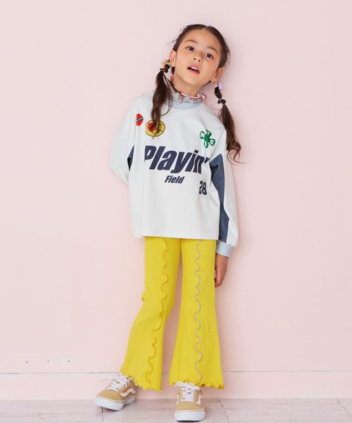 BIG FIELD（ビッグフィールド）の「L/Sサッカーゲームシャツ（Tシャツ/カットソー・キッズ・チャコール/レッド/ブルー/オフホワイト・XL/L/M/S）」の9枚目の写真