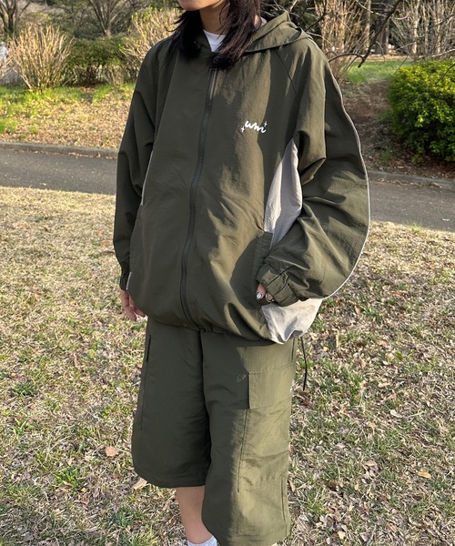 favclo.(ファブクロ)の「2WAYナイロンカーゴパンツ【SET UP着用可能】(カーゴパンツ・レディース・ボルドー/カーキ・FREE)」の20枚目の写真