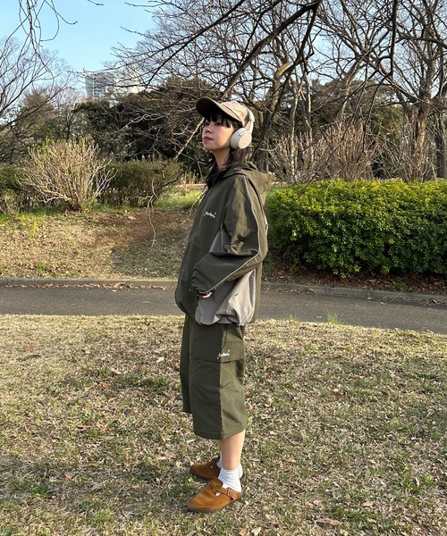 favclo.(ファブクロ)の「2WAYナイロンカーゴパンツ【SET UP着用可能】(カーゴパンツ・レディース・ボルドー/カーキ・FREE)」の15枚目の写真
