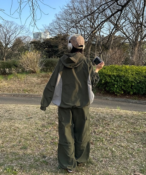 favclo.(ファブクロ)の「2WAYナイロンカーゴパンツ【SET UP着用可能】(カーゴパンツ・レディース・ボルドー/カーキ・FREE)」の22枚目の写真