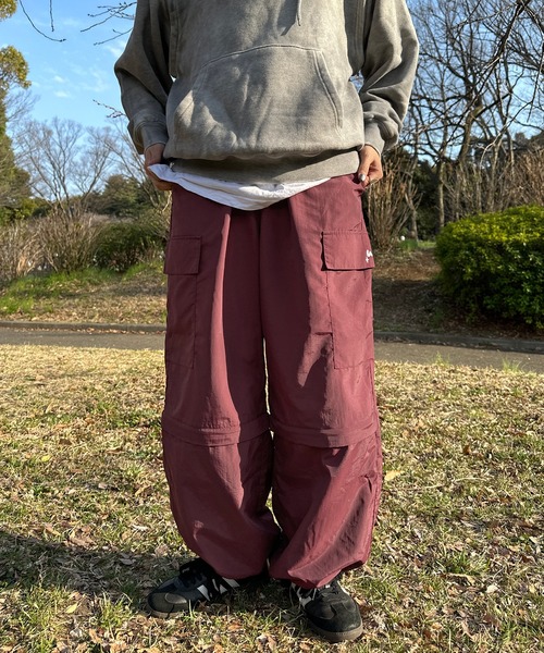 favclo.(ファブクロ)の「2WAYナイロンカーゴパンツ【SET UP着用可能】(カーゴパンツ・レディース・ボルドー/カーキ・FREE)」の13枚目の写真