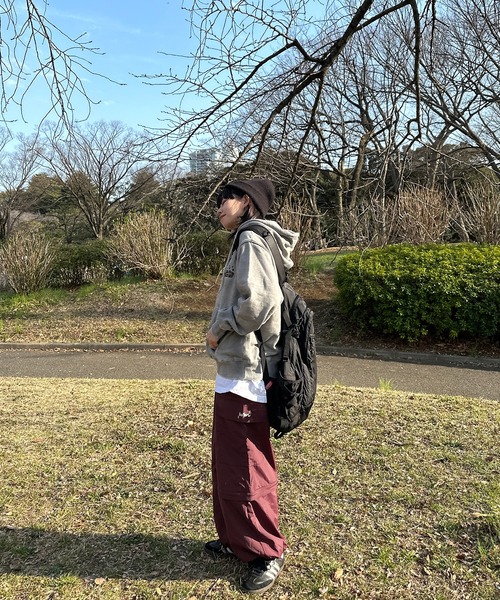 favclo.(ファブクロ)の「2WAYナイロンカーゴパンツ【SET UP着用可能】(カーゴパンツ・レディース・ボルドー/カーキ・FREE)」の10枚目の写真