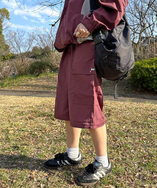 favclo.(ファブクロ)の「2WAYナイロンカーゴパンツ【SET UP着用可能】(カーゴパンツ・レディース・ボルドー/カーキ・FREE)」の7枚目の写真
