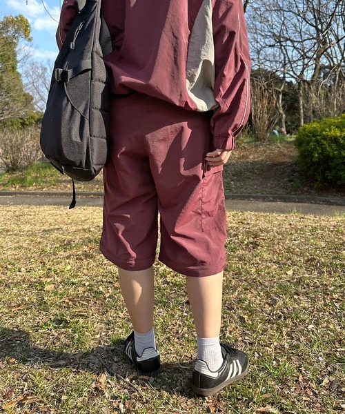 favclo.(ファブクロ)の「2WAYナイロンカーゴパンツ【SET UP着用可能】(カーゴパンツ・レディース・ボルドー/カーキ・FREE)」の6枚目の写真