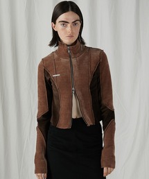 PRANK PROJECT | 【24AUTUMN PRE ORDER】シェニールジャージジップアップトップ / Chenille Jersey Zip-Up Top(ジャージ)