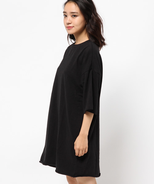 MOUSSY（マウジー）の「MIDDLE SLEEVE CUT OP（ワンピース・レディース・ブラック/カーキ系/ボルドー・FREE）」の5枚目の写真