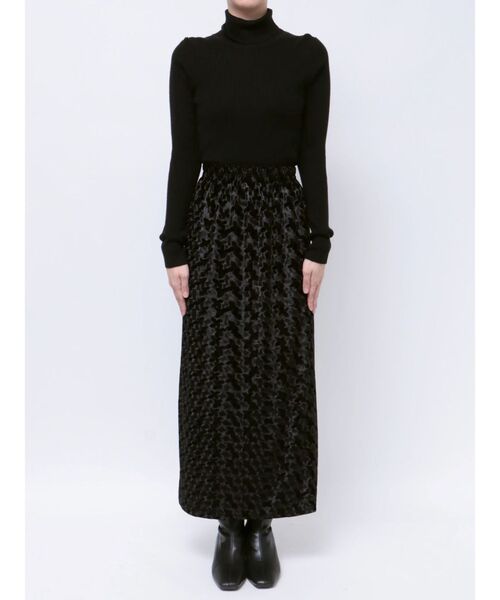 MURUA（ムルーア）の「ペイントベロアナロースカート（スカート・レディース・その他2/ブラック・FREE）」の22枚目の写真