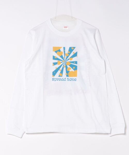 NO WAY(ノーウェイ)の「/Spread Love/オリジナルプリント L/S T(Tシャツ/カットソー・レディース・ブラック/ホワイト・LARGE/MEDIUM/SMALL)」の2枚目の写真