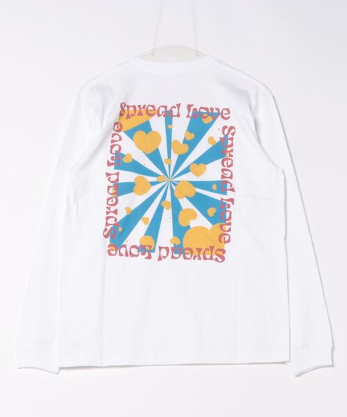 NO WAY(ノーウェイ)の「/Spread Love/オリジナルプリント L/S T(Tシャツ/カットソー・レディース・ブラック/ホワイト・LARGE/MEDIUM/SMALL)」の3枚目の写真