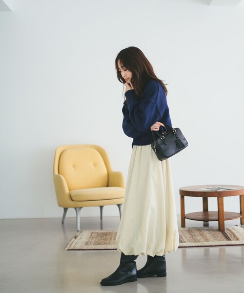 B:MING by BEAMS(ビーミングバイビームス)の「バルーン スカート(S~M)(スカート・レディース・ナチュラル/ブラック/オリーブ・SMALL/MEDIUM)」の7枚目の写真