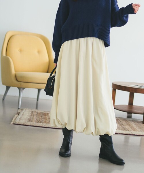 B:MING by BEAMS(ビーミングバイビームス)の「バルーン スカート(S~M)(スカート・レディース・ナチュラル/ブラック/オリーブ・SMALL/MEDIUM)」の10枚目の写真
