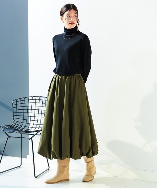 B:MING by BEAMS(ビーミングバイビームス)の「バルーン スカート(S~M)(スカート・レディース・ナチュラル/ブラック/オリーブ・SMALL/MEDIUM)」の18枚目の写真