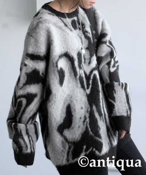 ジャガードニット（ニット/セーター）｜antiqua（アンティカ）